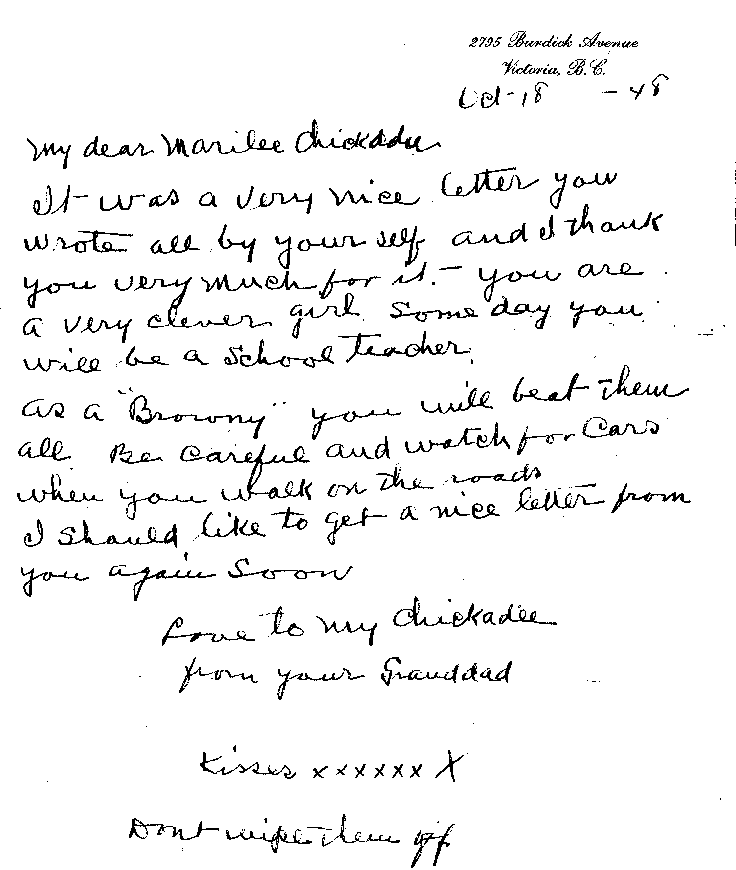 GrandadLetterOct1948